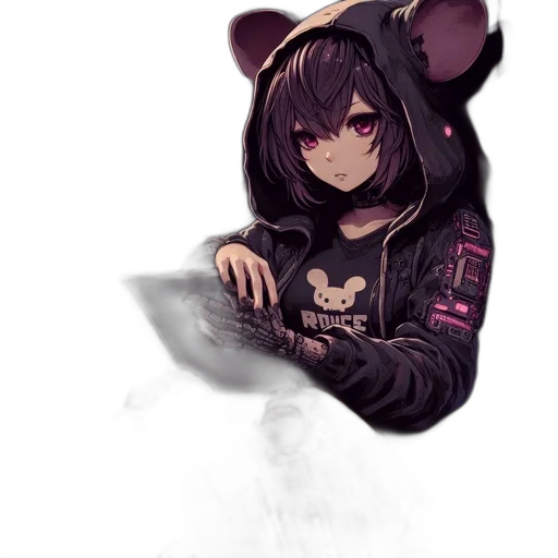 weapon, animal, creature, mask, pixel art, anime, cyberpunk, concept art transparent PNG cut-out
