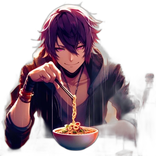 food, pixel art, anime, concept art, cartoon, red, dark, animated transparent PNG cut-out