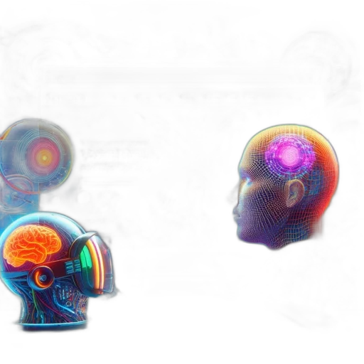 mask, crown, robot, face, concept art, 3d render, vaporwave, photorealistic transparent PNG cut-out