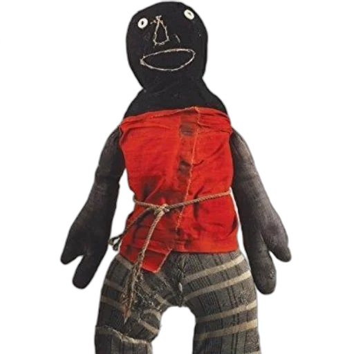 mask, jacket, creature, staff, black, doll, red, shirt transparent PNG cut-out