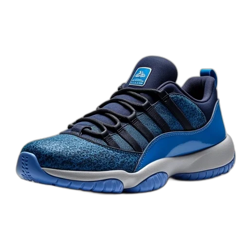shoes, 3d render, blue, close-up, image, single, black, sneaker transparent PNG cut-out