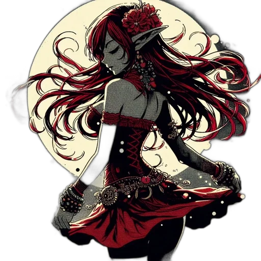 dress, mask, crown, staff, fantasy art, concept art, pixel art, comic book art transparent PNG cut-out