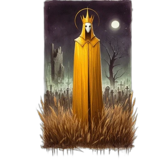 creature, dress, mask, staff, concept art, fantasy art, pixel art, comic book art transparent PNG cut-out