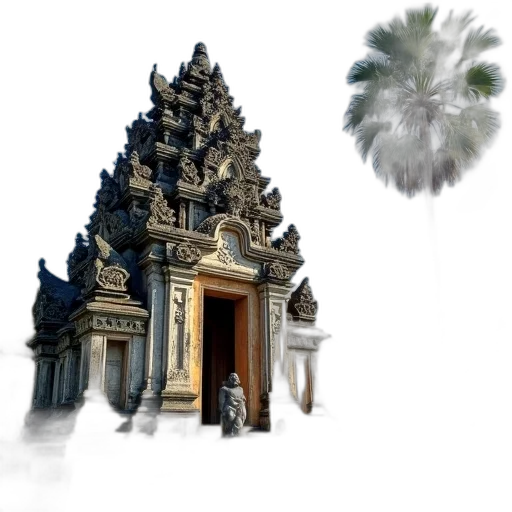 crown, jewelry, building, 3d render, concept art, photorealistic, traditional, balinese transparent PNG cut-out