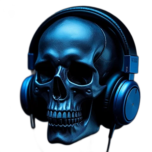 mask, face, cyberpunk, vaporwave, photorealistic, concept art, blue, black transparent PNG cut-out