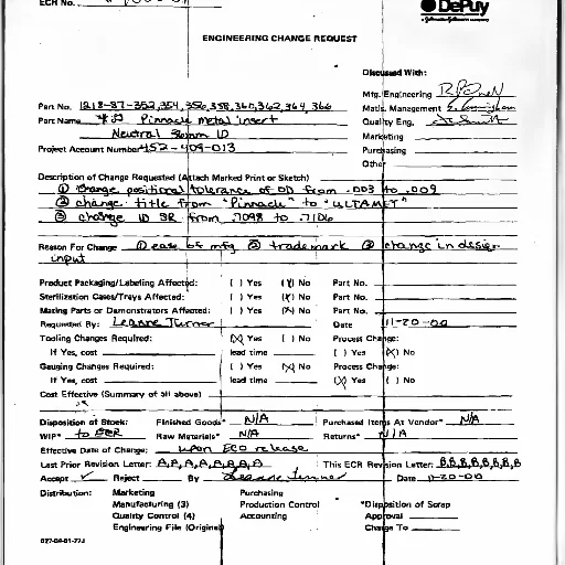 staff, document, titled, engineering, change, request, various, fields transparent PNG cut-out