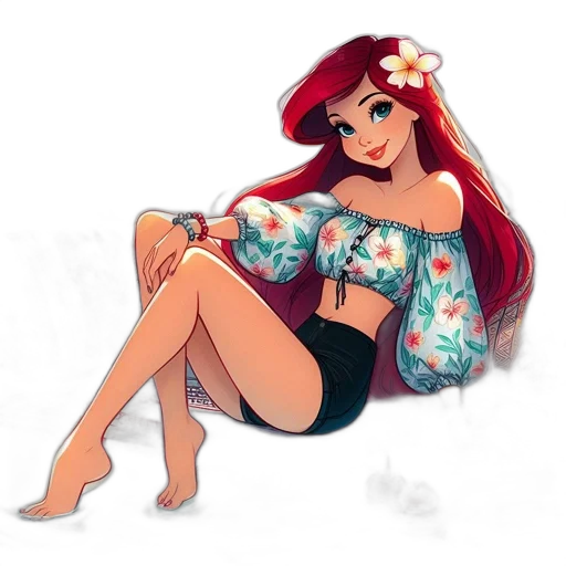 dress, cartoon, concept art, anime, pixel art, red, colorful, pastel transparent PNG cut-out