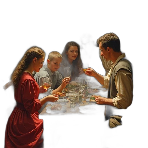 food, oil painting, photorealistic, concept art transparent PNG cut-out