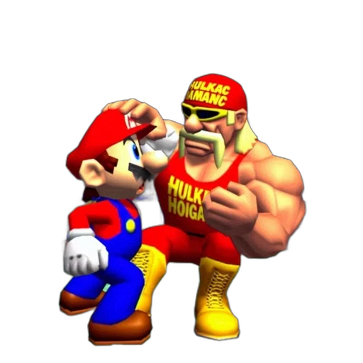 weapon, hat, animal, mask, 3d render, pixel art, concept art, mario transparent PNG cut-out