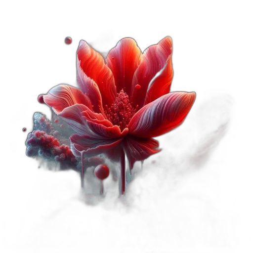 flower, crown, staff, dragon, photorealistic, concept art, 3d render, fantasy art transparent PNG cut-out