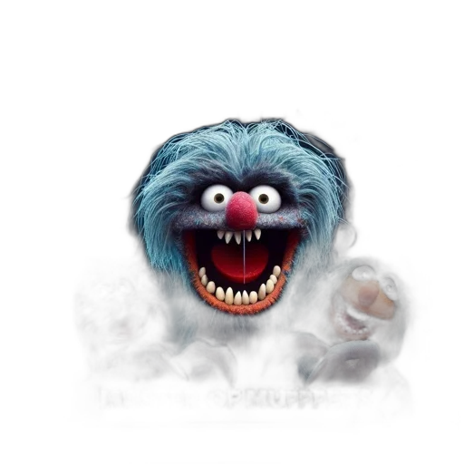 creature, animal, mask, concept art, photorealistic, 3d render, fog, image transparent PNG cut-out