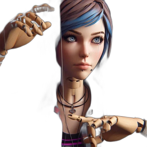 robot, jewelry, weapon, face, concept art, 3d render, cyberpunk, fantasy art transparent PNG cut-out