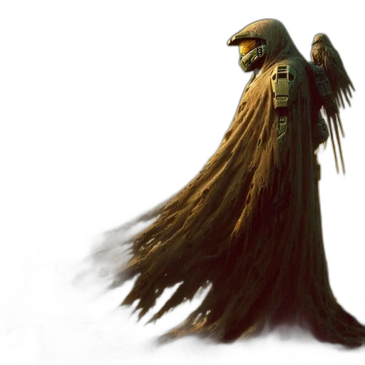 creature, hair, staff, animal, concept art, fantasy art, photorealistic, 3d render transparent PNG cut-out