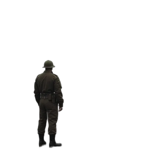 jacket, staff, hat, weapon transparent PNG cut-out