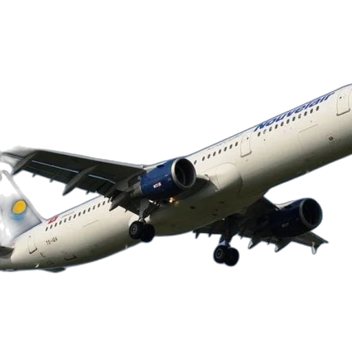 3d render, photorealistic, white, airplane, blue, engines, tail, fin transparent PNG cut-out