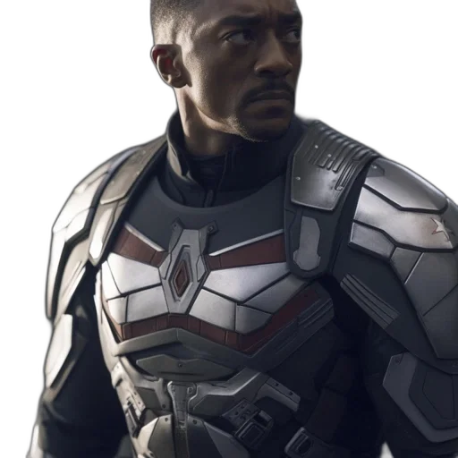 robot, face, jacket, concept art, comic book art, 3d render, photorealistic, man transparent PNG cut-out