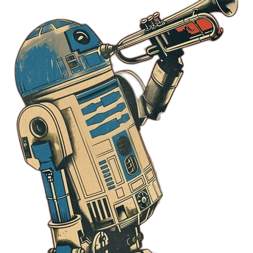 robot, weapon, staff, concept art, 3d render, comic book art, pixel art, blue transparent PNG cut-out