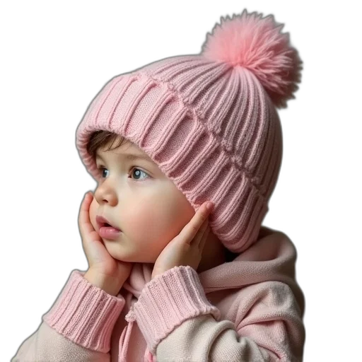 hat, jacket, face, photorealistic transparent PNG cut-out