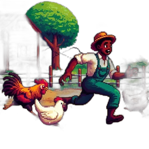 concept art, pixel art, watercolor, comic book art, city street, forest, fog, pixel transparent PNG cut-out