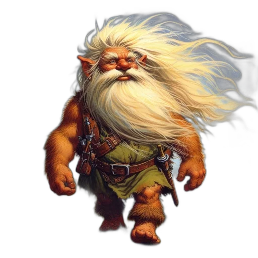 staff, concept art, fantasy art, pixel art, 3d render, large, stout, creature transparent PNG cut-out