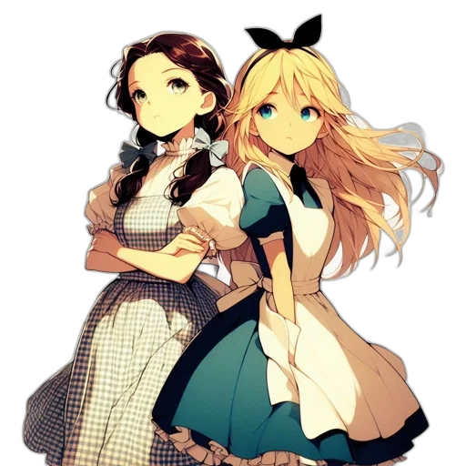 dress, staff, anime, pixel art, concept art, cartoon, monochrome, dark transparent PNG cut-out