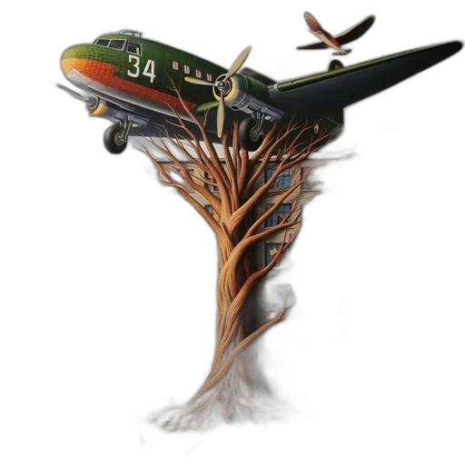 tree, dragon, crown, staff, concept art, 3d render, fantasy art, photorealistic transparent PNG cut-out