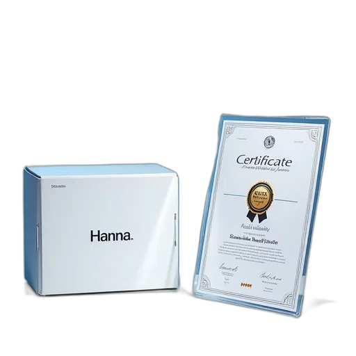 white, box, brand, name, hanna, model, number, 0101-01 transparent PNG cut-out