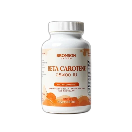 white, container, label, reads, bronson, natural, beta, carotene transparent PNG cut-out