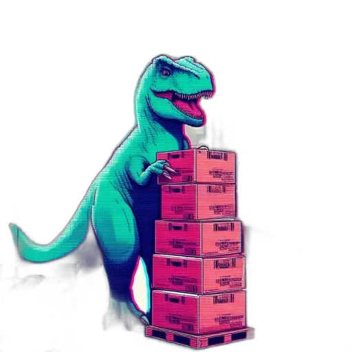 dragon, robot, food, bottle, concept art, vaporwave, 3d render, pixel art transparent PNG cut-out