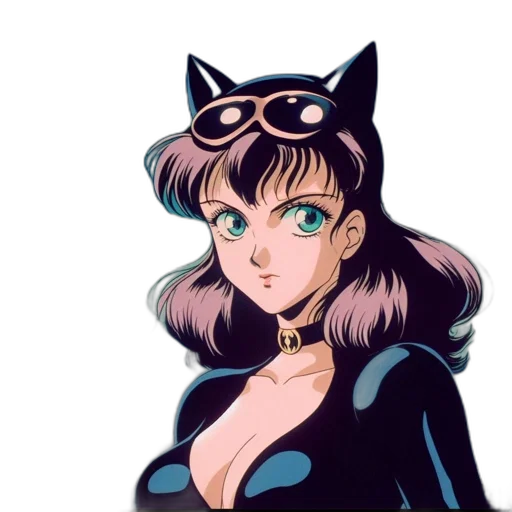anime, comic book art, cartoon, pixel art, dark, monochrome, anime-style, character transparent PNG cut-out
