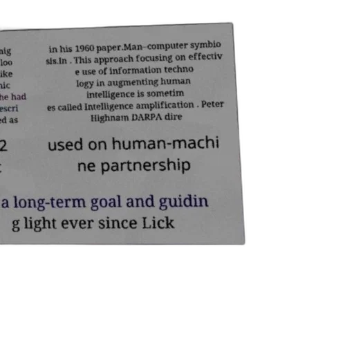 poster, text, discussing, concept, man-computer, symbiosis, referencing, 1960 transparent PNG cut-out