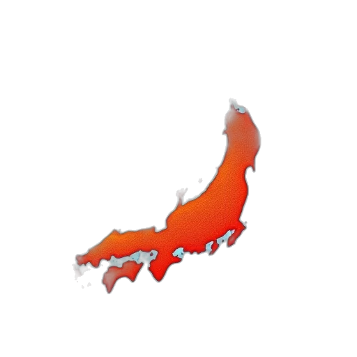 red, example, population, map, japan transparent PNG cut-out
