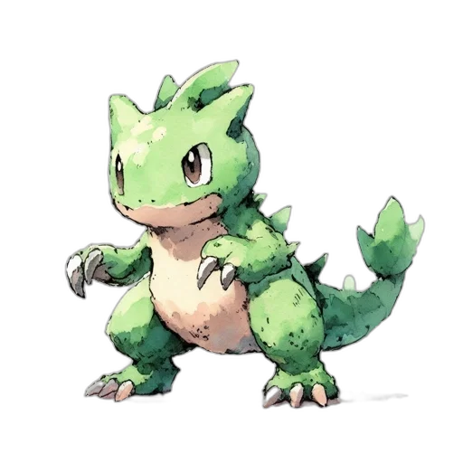 dragon, creature, animal, staff, pixel art, concept art, watercolor, 3d render transparent PNG cut-out