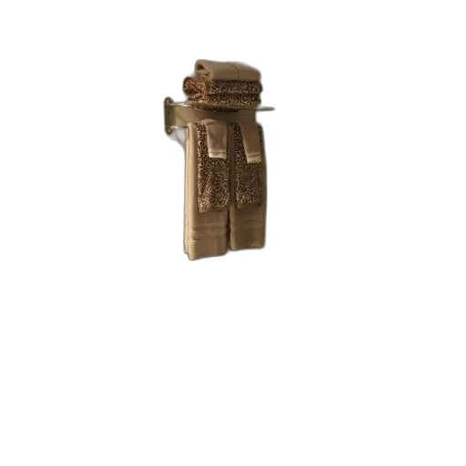 jacket, bottle, weapon, staff, 3d render, concept art, earth tones, bathroom transparent PNG cut-out