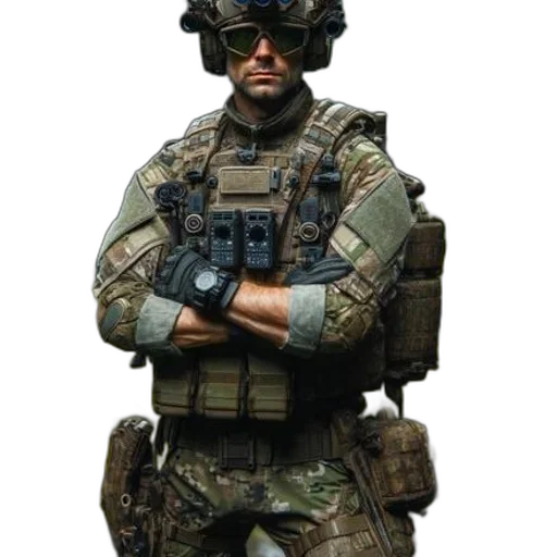 staff, weapon, face, jacket, 3d render, concept art, photorealistic, cyberpunk transparent PNG cut-out