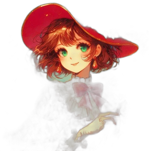 hat, staff, crown, face transparent PNG cut-out