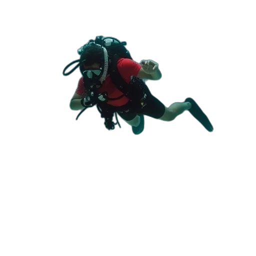 creature, animal, staff, dragon, 3d render, concept art, pixel art, underwater transparent PNG cut-out