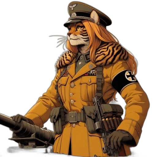 animal, staff, jacket, weapon, concept art, comic book art, pixel art, fantasy art transparent PNG cut-out
