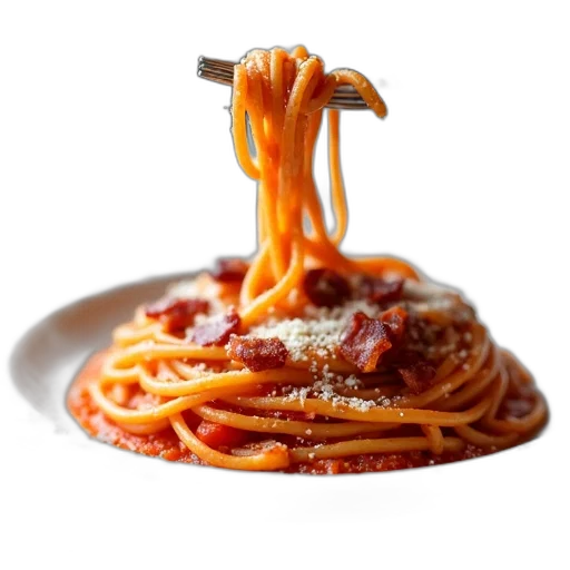food, weapon, animal, staff, 3d render, photorealistic, plate, spaghetti transparent PNG cut-out