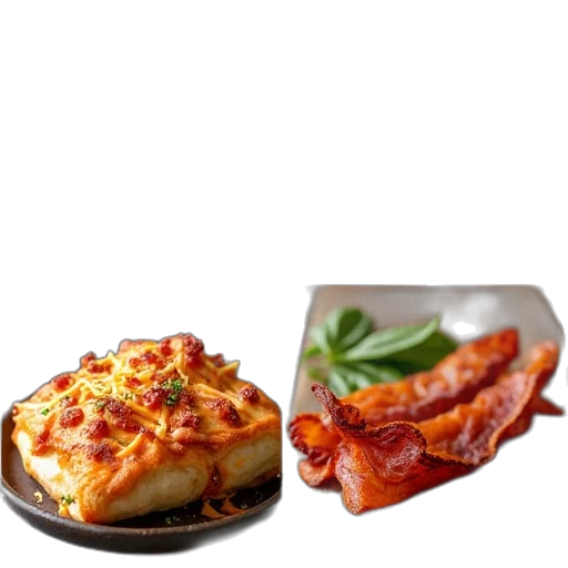food, photorealistic, 3d render, collage transparent PNG cut-out