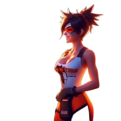 staff, dress, weapon, concept art, cyberpunk, fantasy art, 3d render, neon lights transparent PNG cut-out