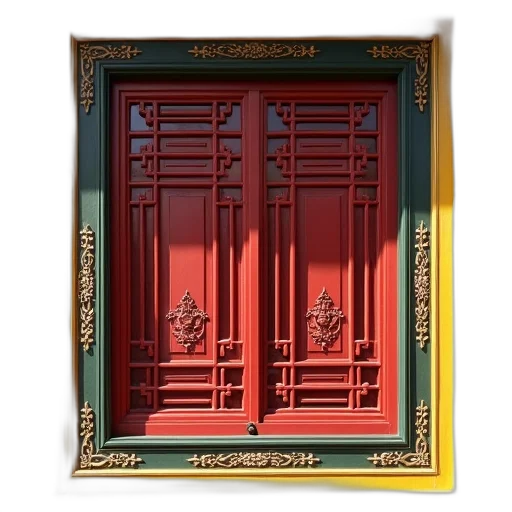 furniture, building, jewelry, 3d render, photorealistic, concept art, red, close-up transparent PNG cut-out