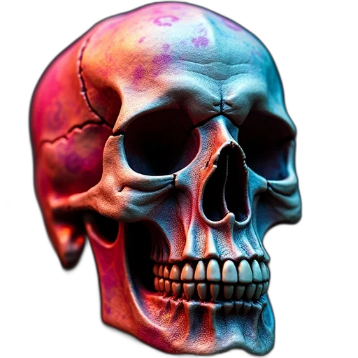 face, mask, jewelry, hat, 3d render, vaporwave, photorealistic, concept art transparent PNG cut-out