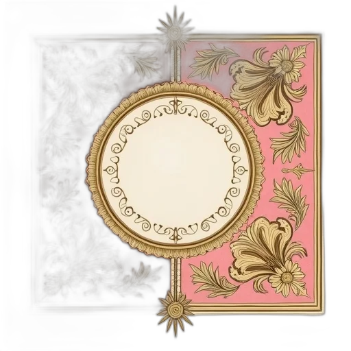 jewelry, crown, concept art, earth tones, pastel, decorative, border, repeating transparent PNG cut-out