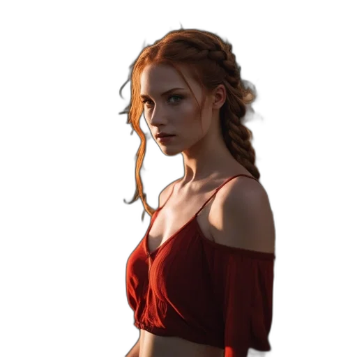 dress, face, staff, jewelry, concept art, fantasy art, pixel art, photorealistic transparent PNG cut-out