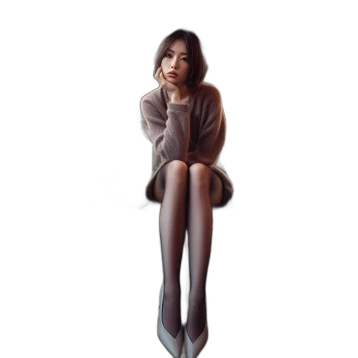 dress, umbrella, jacket, staff, photorealistic, oil painting, concept art, pixel art transparent PNG cut-out