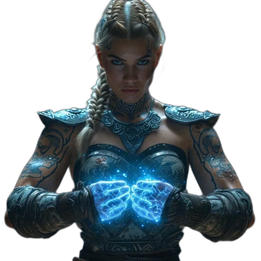 jewelry, dragon, staff, concept art, fantasy art, cyberpunk, comic book art, neon lights transparent PNG cut-out