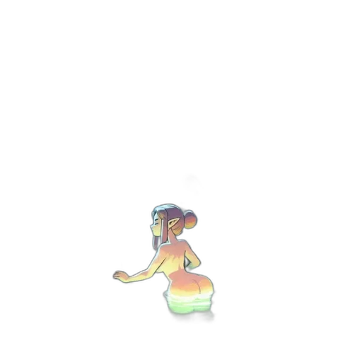creature, dragon, hat, animal, watercolor, concept art, vaporwave, pixel art transparent PNG cut-out