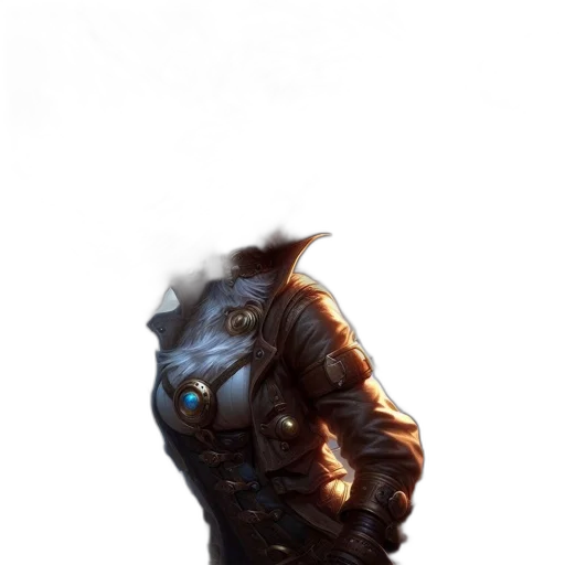 creature, dragon, mask, staff, concept art, fantasy art, 3d render, photorealistic transparent PNG cut-out