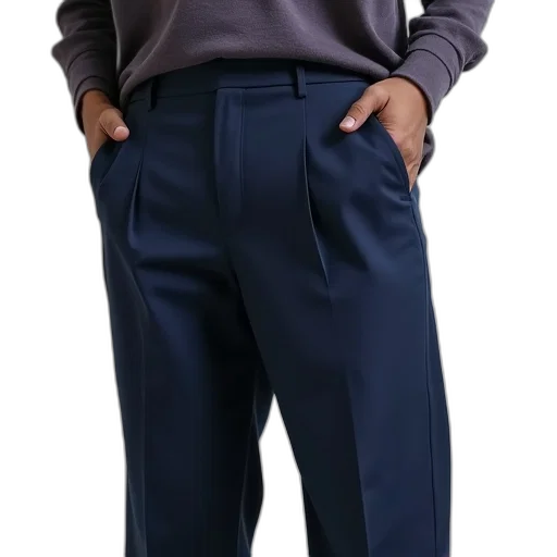 jacket, staff, blue, pleat, pocket, pants, navy transparent PNG cut-out